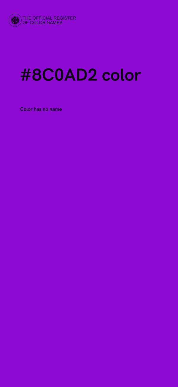 #8C0AD2 color image