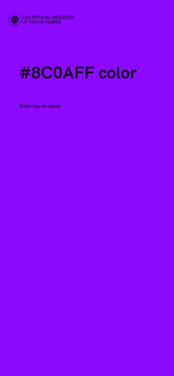 #8C0AFF color image