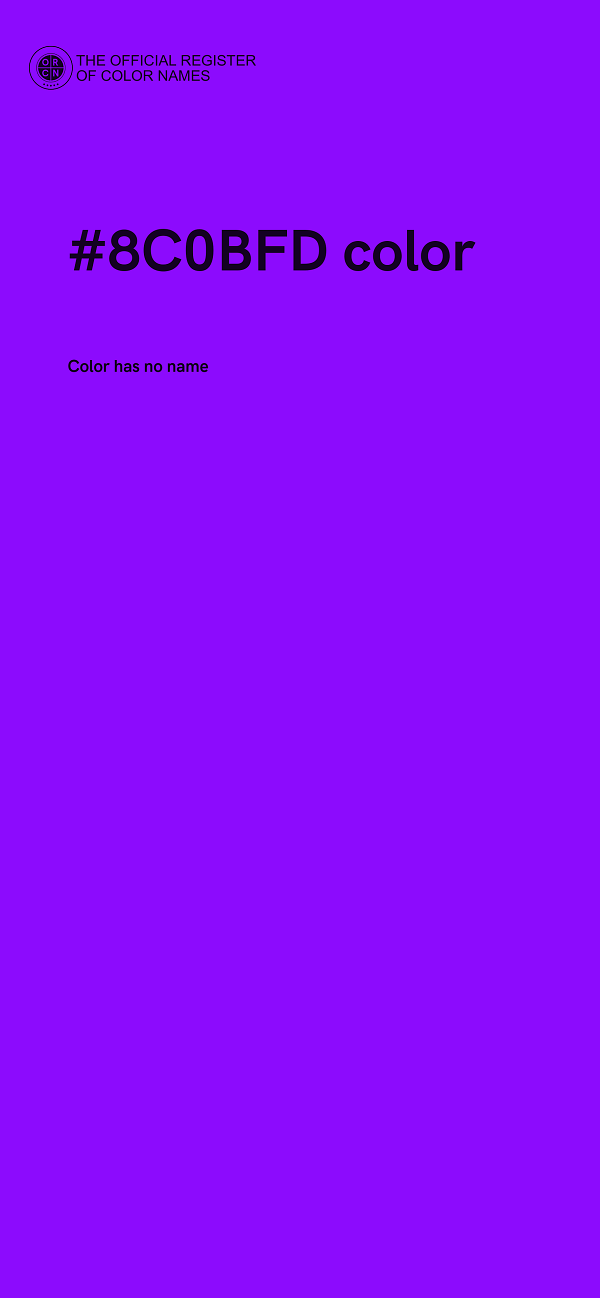 #8C0BFD color image