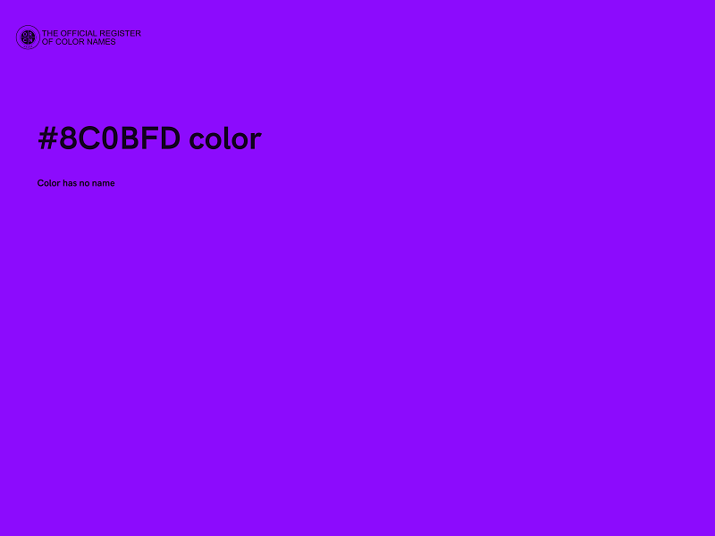 #8C0BFD color image