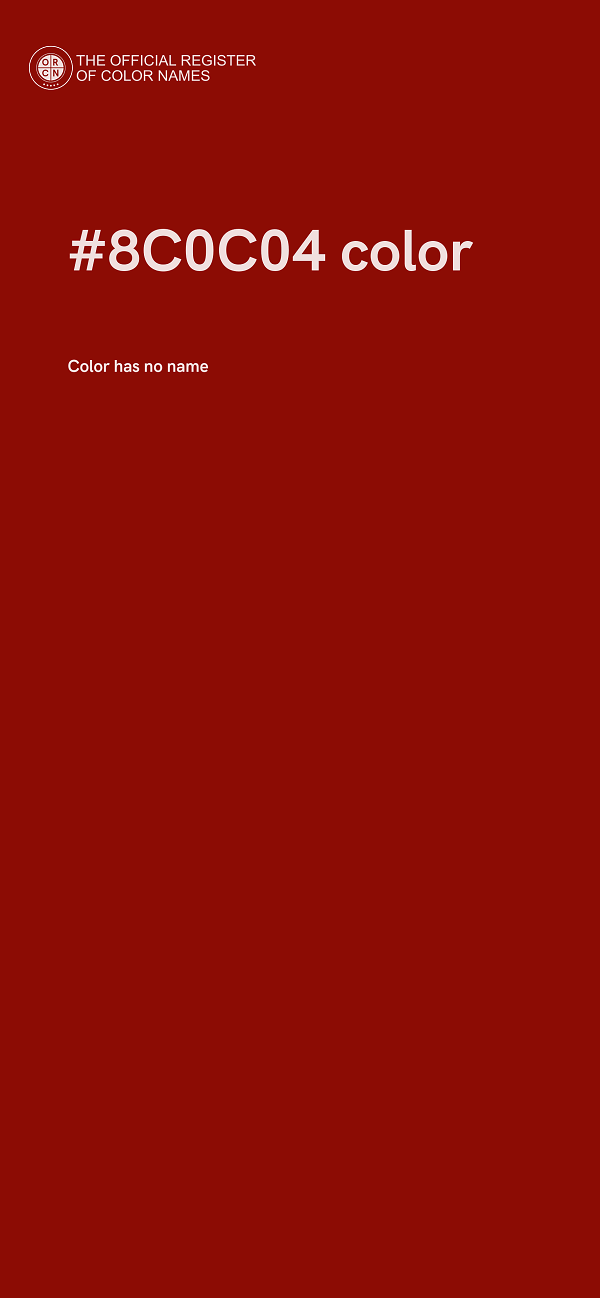 #8C0C04 color image