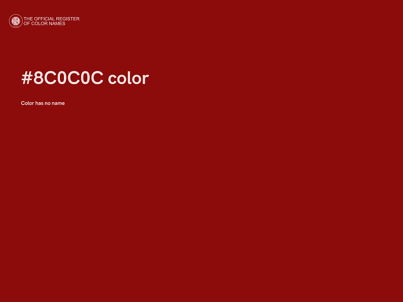 #8C0C0C color image