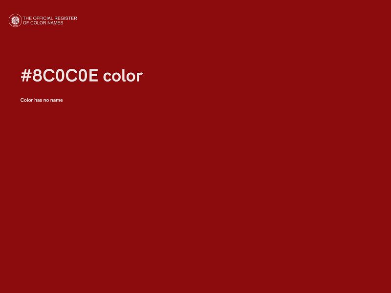 #8C0C0E color image