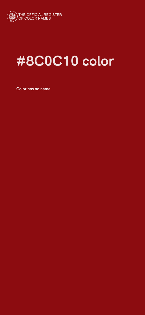 #8C0C10 color image