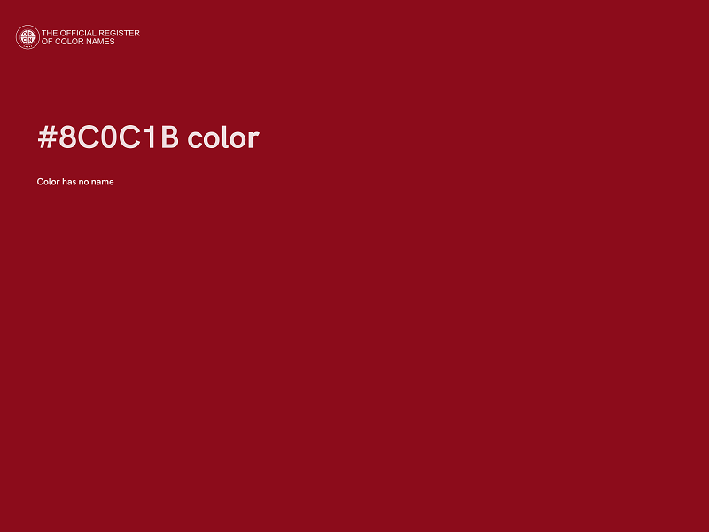 #8C0C1B color image