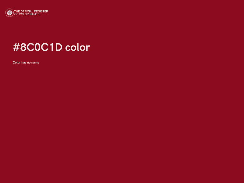 #8C0C1D color image