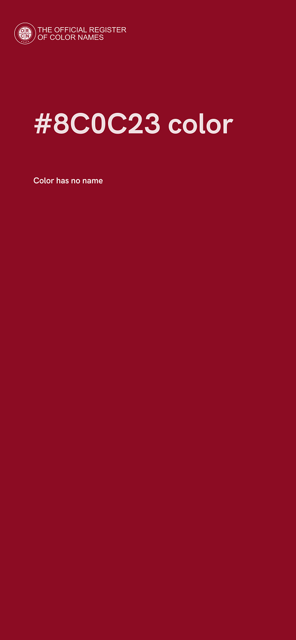 #8C0C23 color image