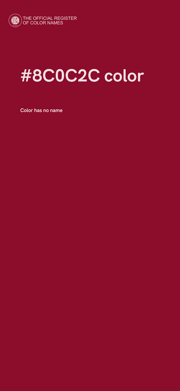 #8C0C2C color image
