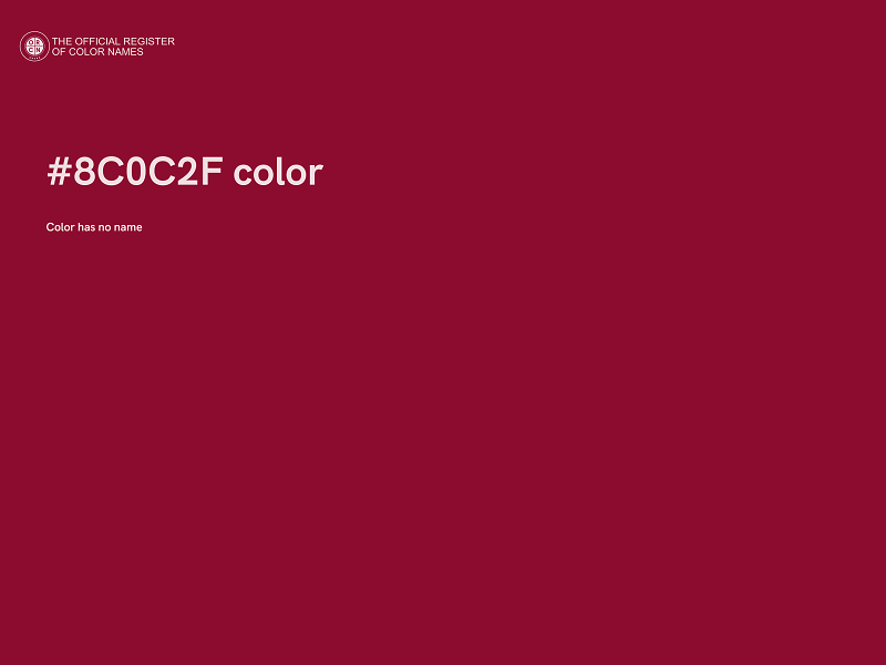 #8C0C2F color image