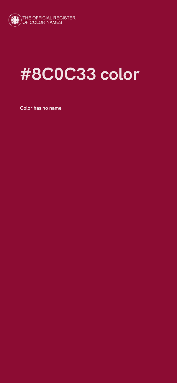 #8C0C33 color image