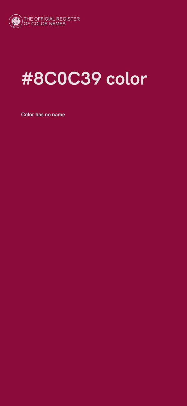 #8C0C39 color image