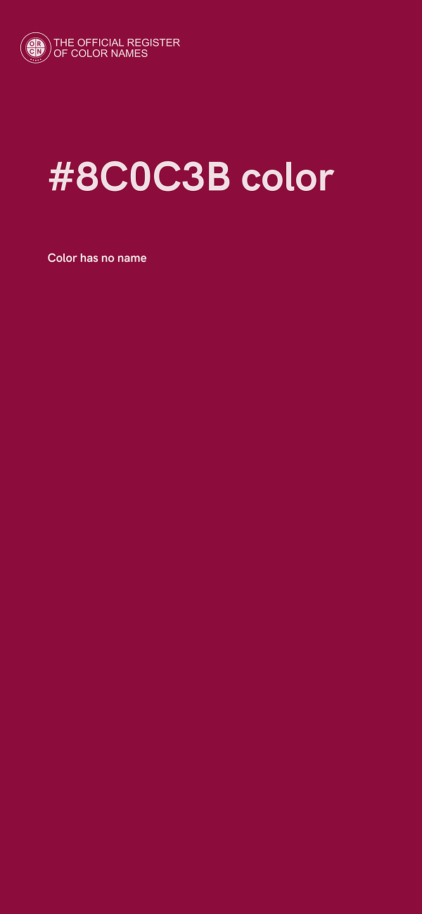 #8C0C3B color image