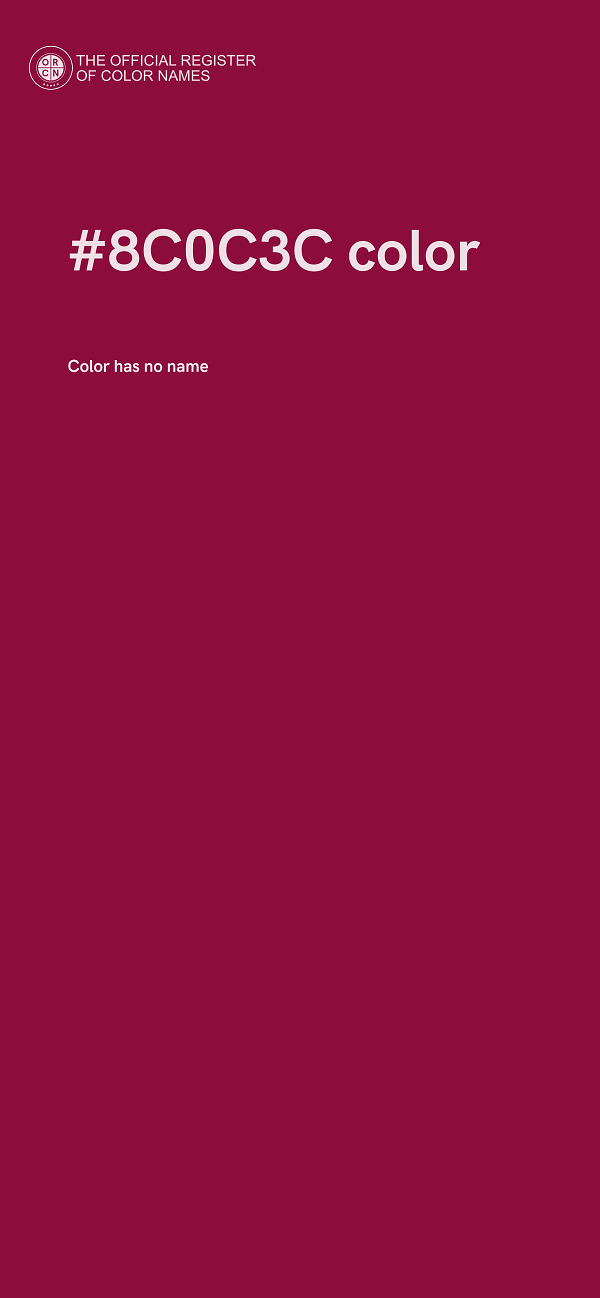 #8C0C3C color image