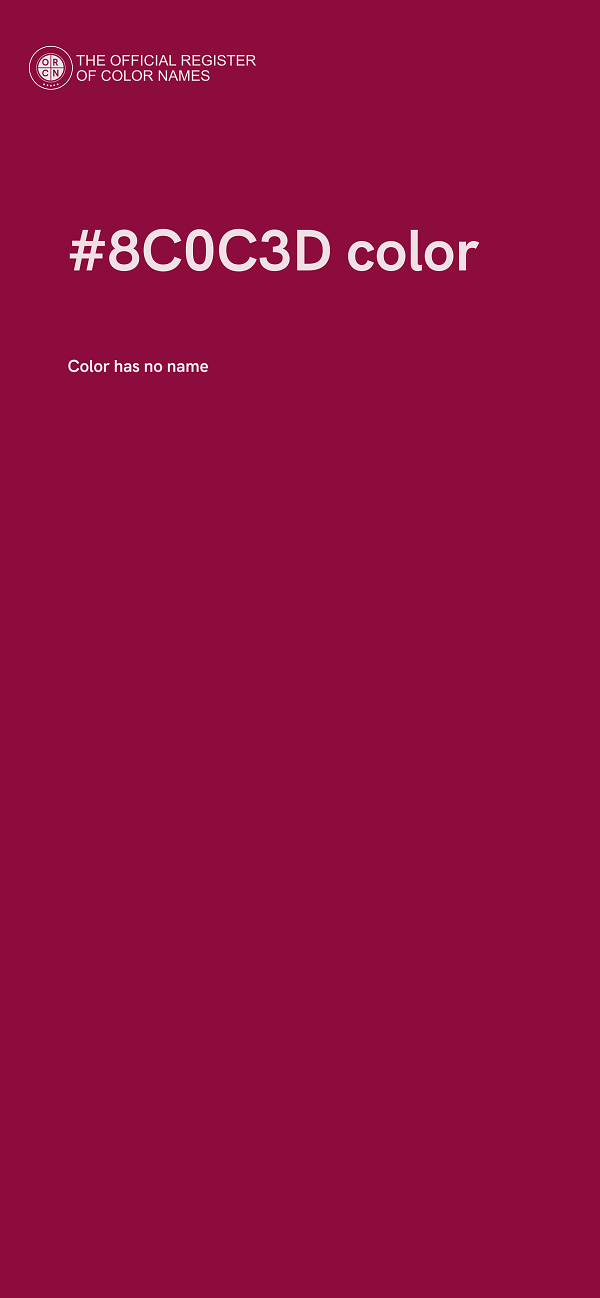 #8C0C3D color image