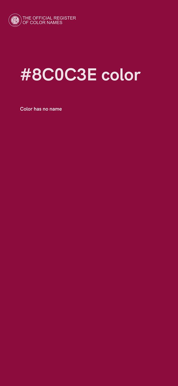 #8C0C3E color image
