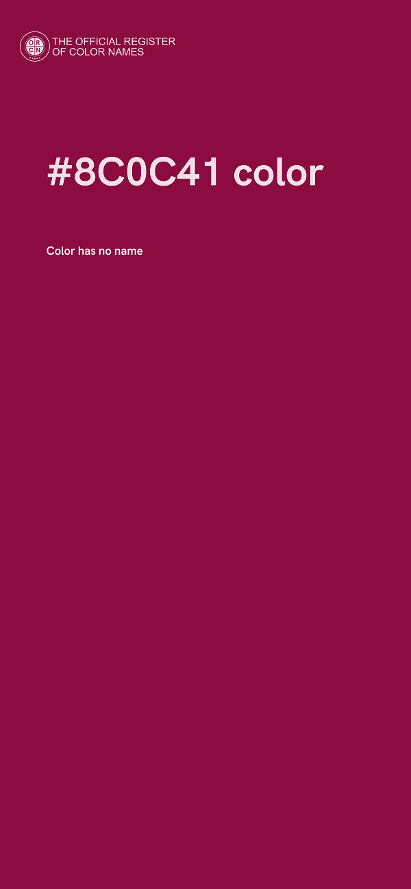 #8C0C41 color image