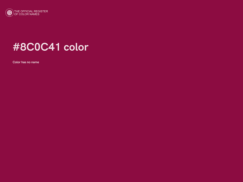 #8C0C41 color image