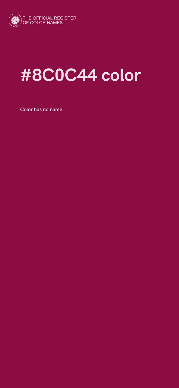 #8C0C44 color image