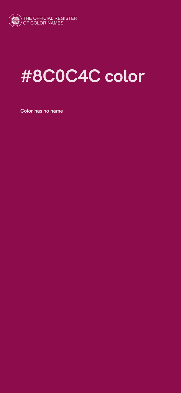 #8C0C4C color image