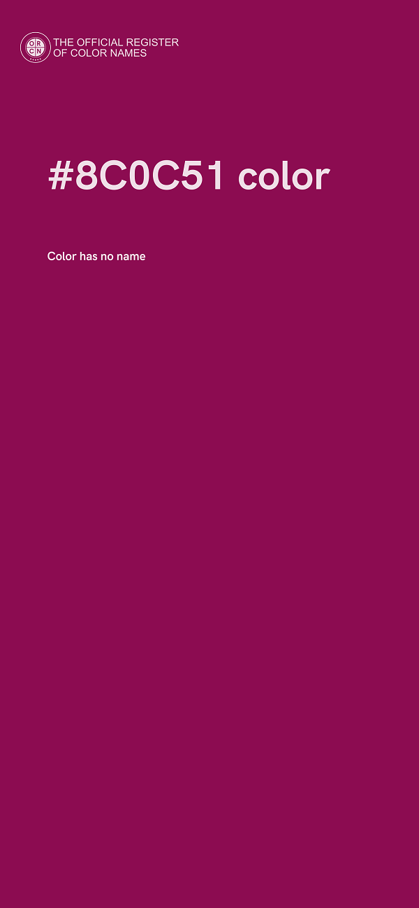 #8C0C51 color image