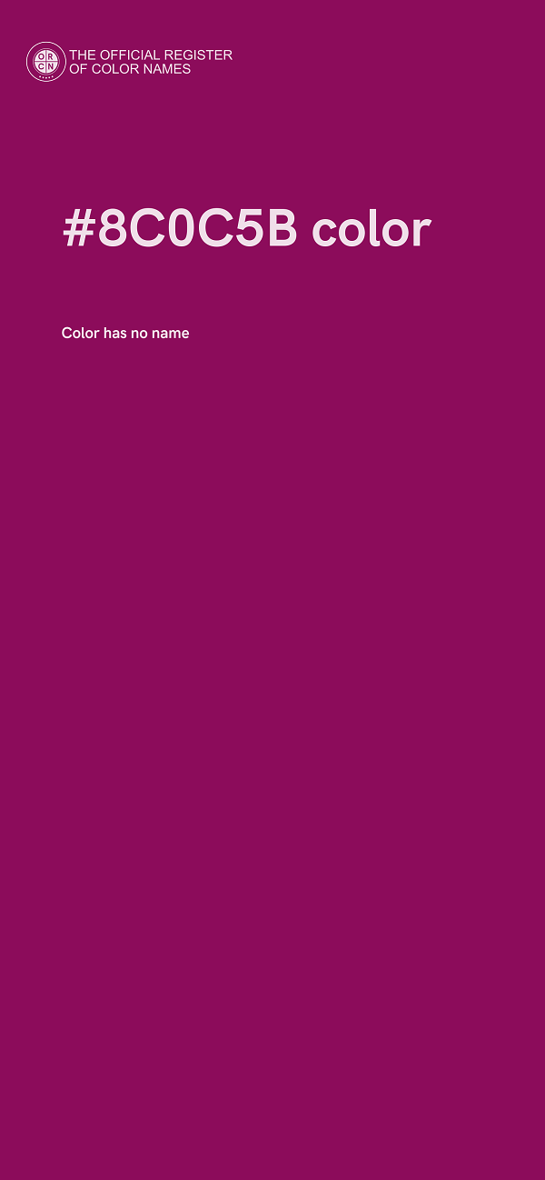 #8C0C5B color image