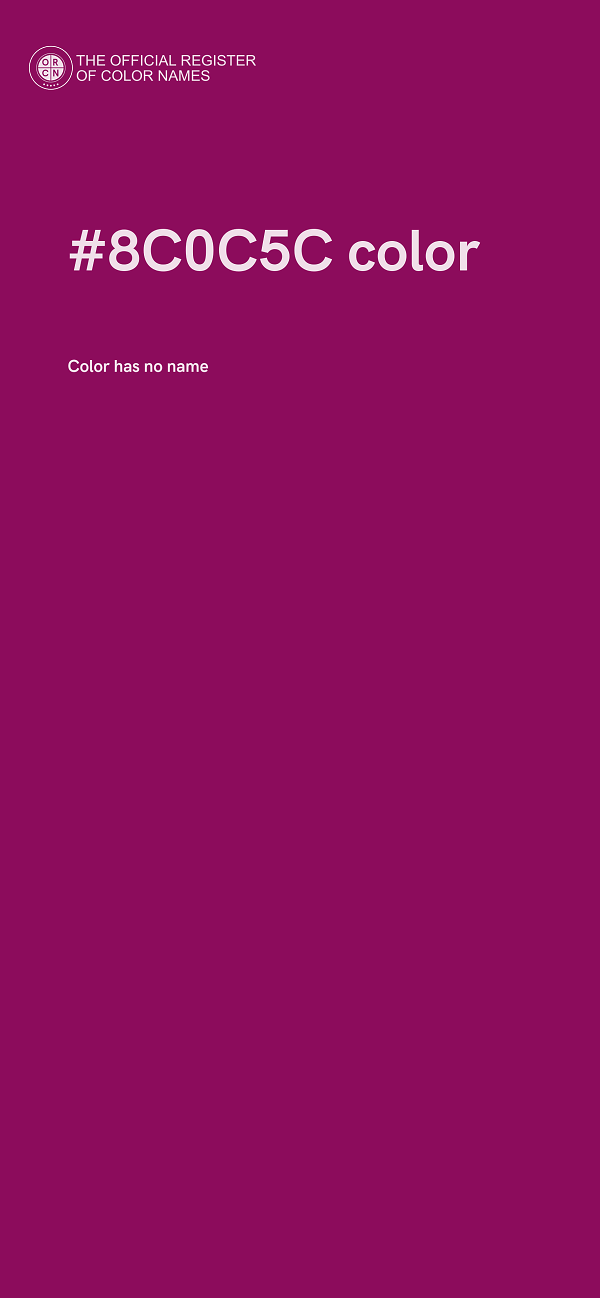 #8C0C5C color image