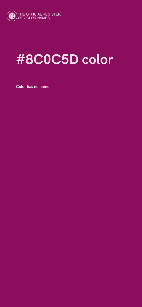#8C0C5D color image