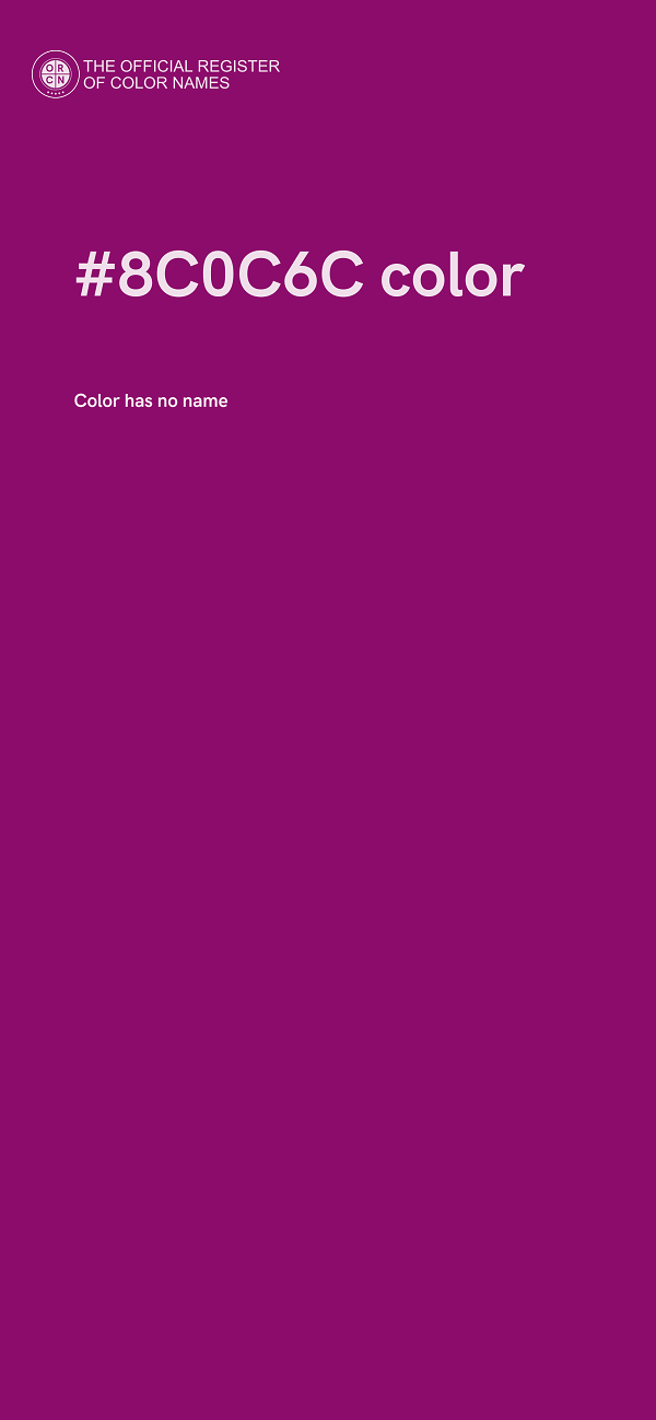 #8C0C6C color image