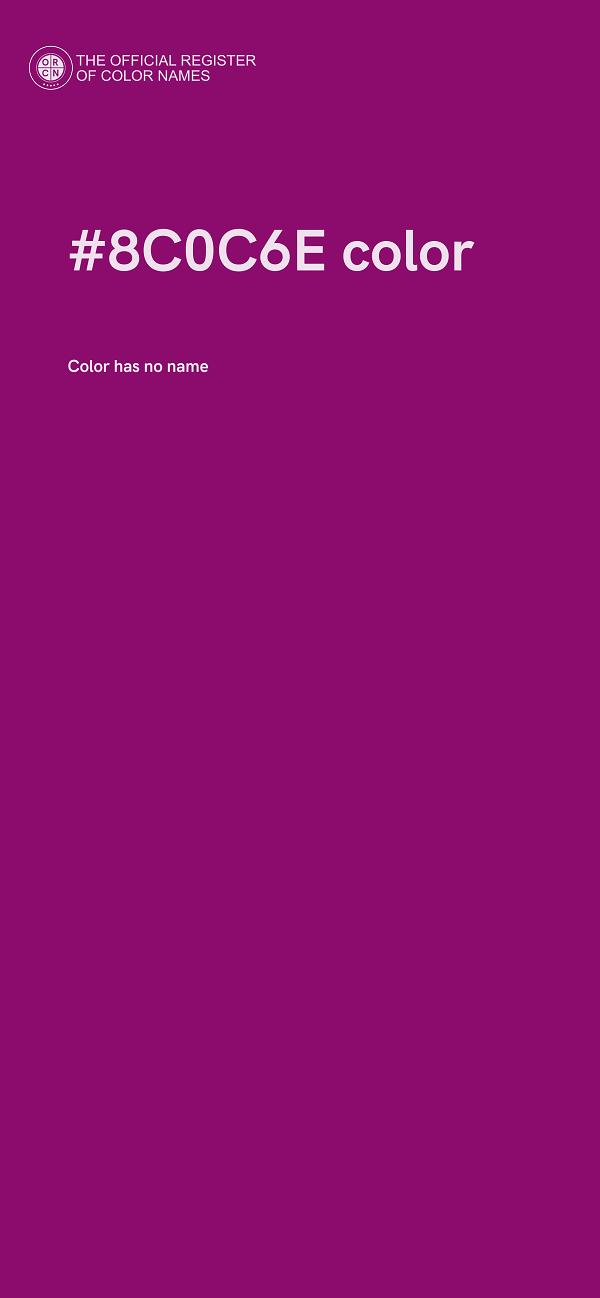 #8C0C6E color image
