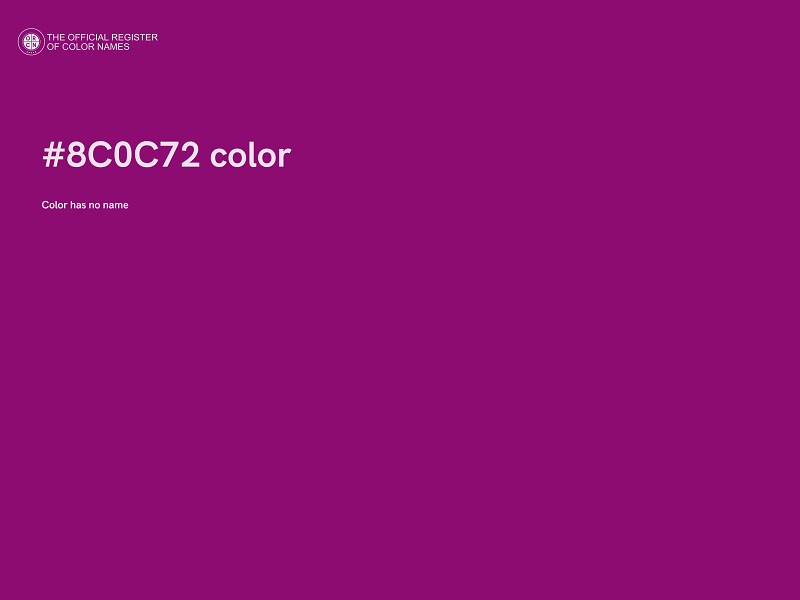#8C0C72 color image