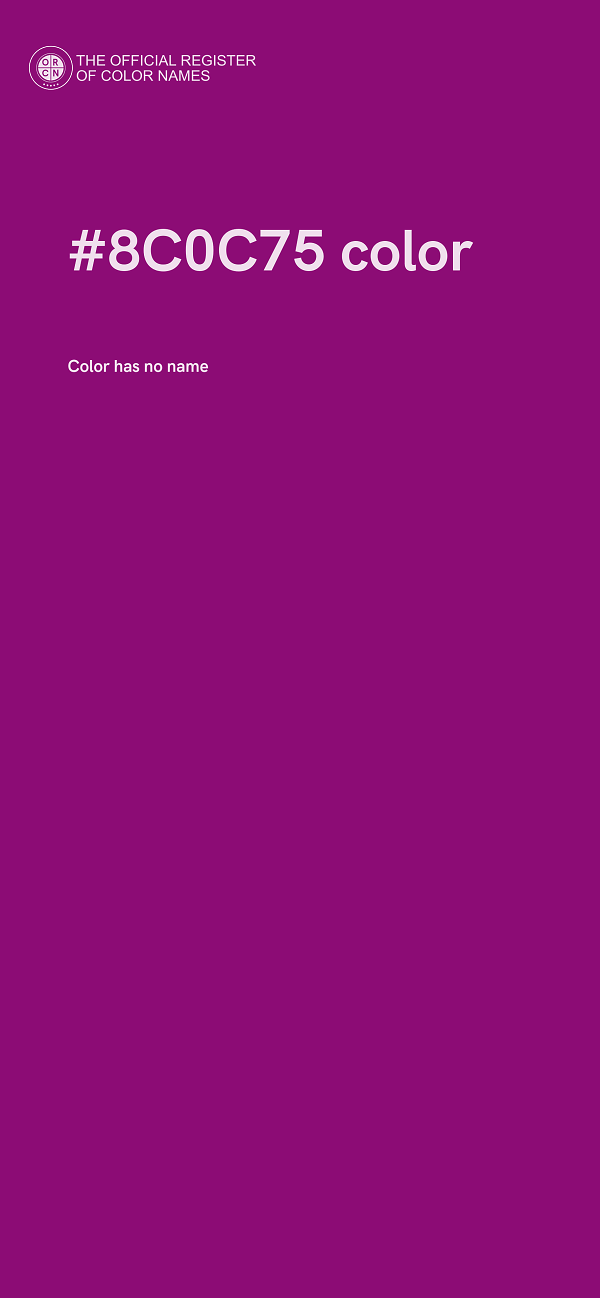 #8C0C75 color image