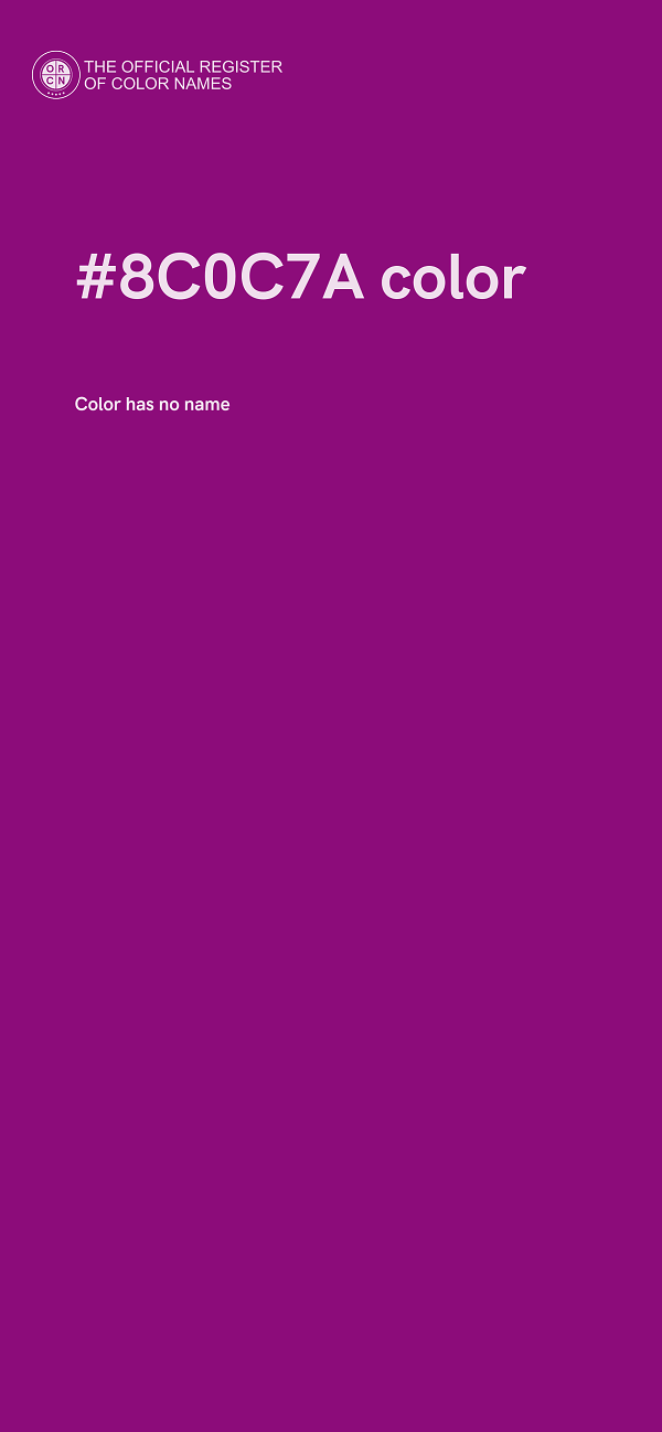#8C0C7A color image