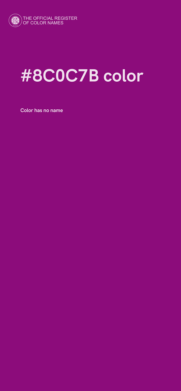 #8C0C7B color image