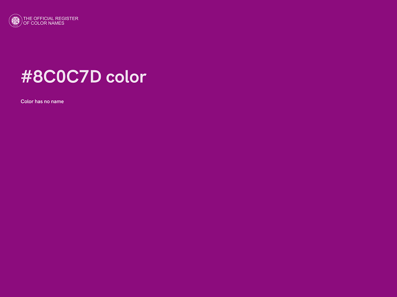 #8C0C7D color image