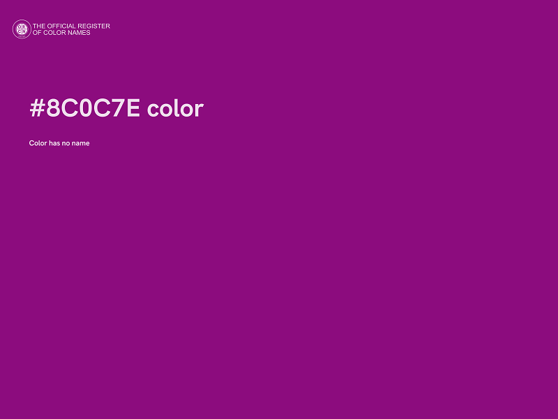 #8C0C7E color image