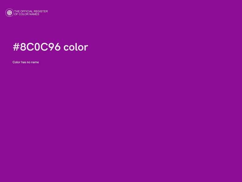 #8C0C96 color image