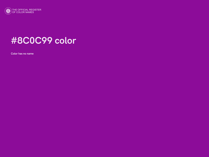 #8C0C99 color image