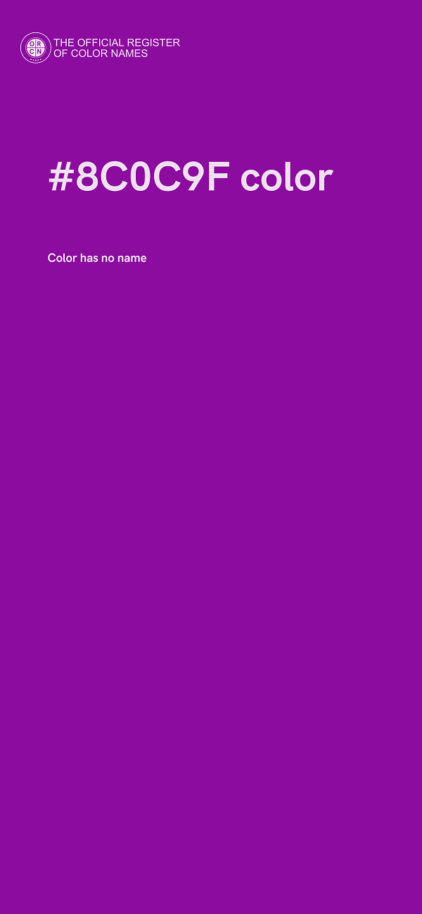 #8C0C9F color image