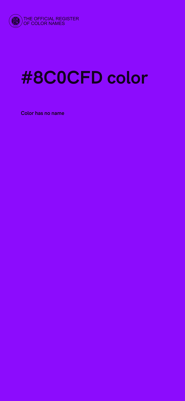 #8C0CFD color image