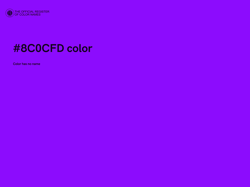 #8C0CFD color image