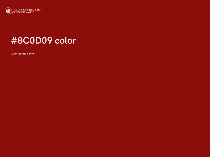 #8C0D09 color image