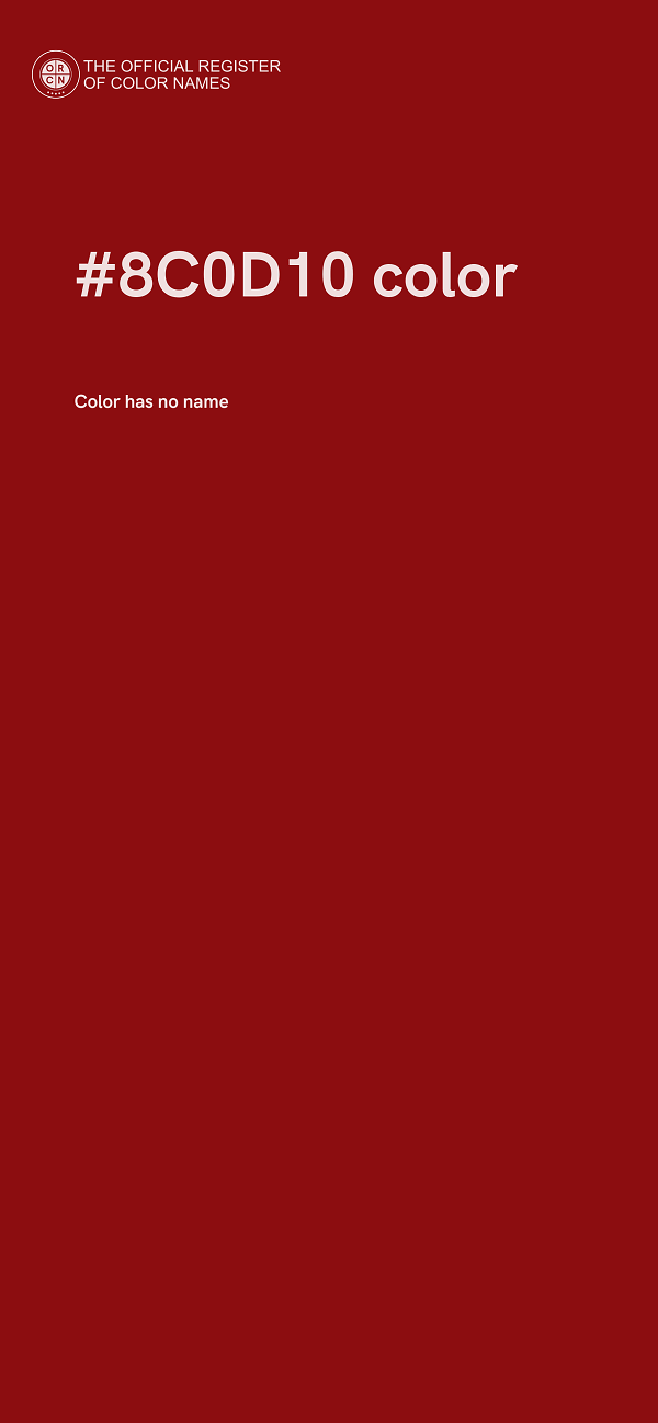 #8C0D10 color image