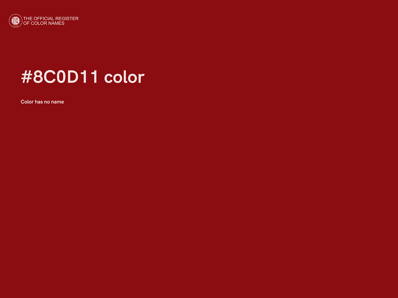 #8C0D11 color image
