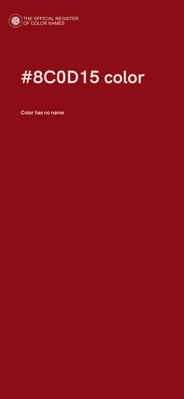 #8C0D15 color image