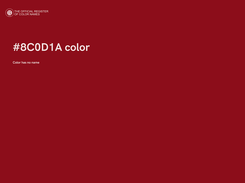 #8C0D1A color image