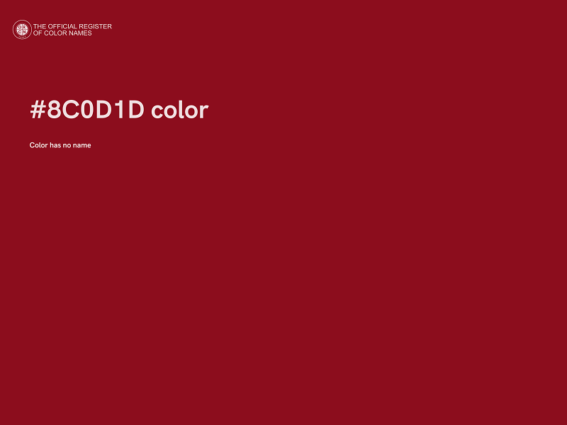 #8C0D1D color image