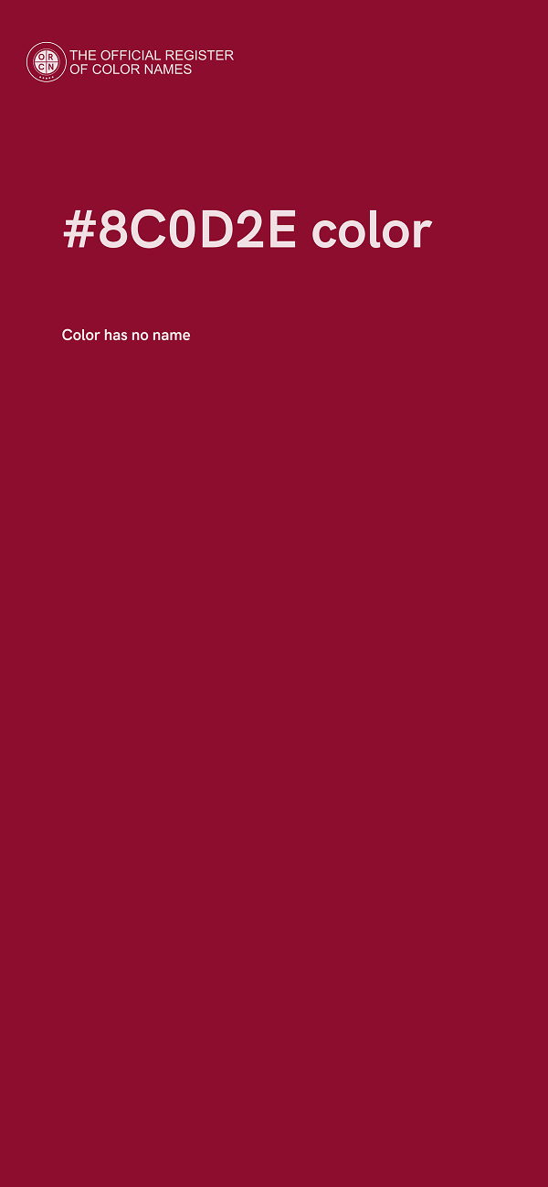 #8C0D2E color image