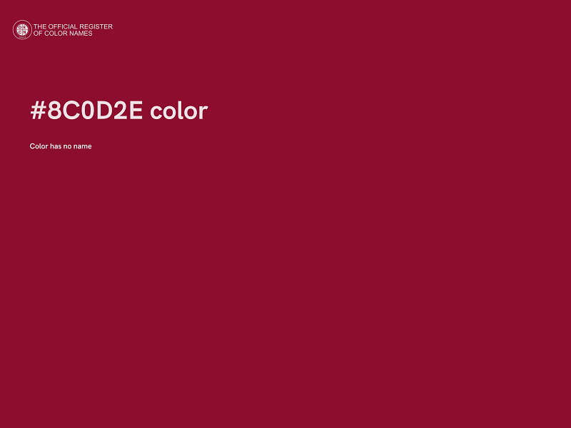 #8C0D2E color image