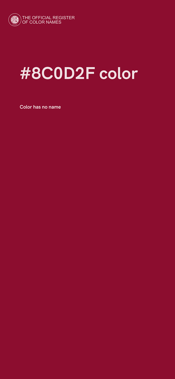 #8C0D2F color image