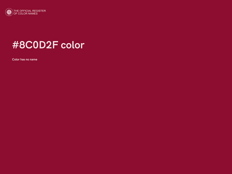 #8C0D2F color image